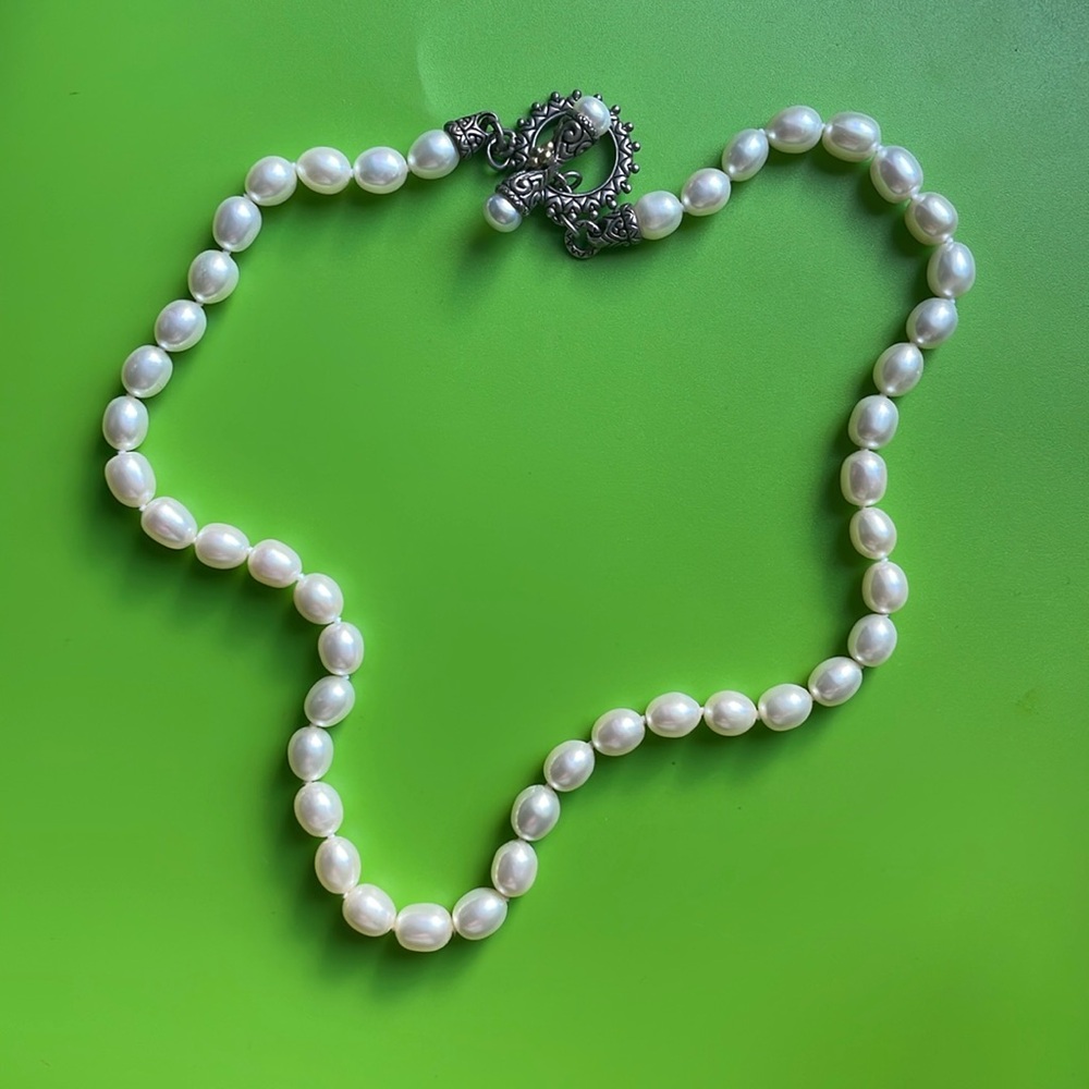 [Barbara Bixby] 18" Pearl Necklace